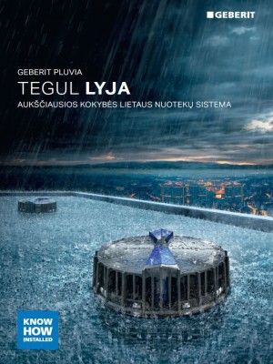 Geberit Pluvia - lietaus nuotekų sistemos brošiūra