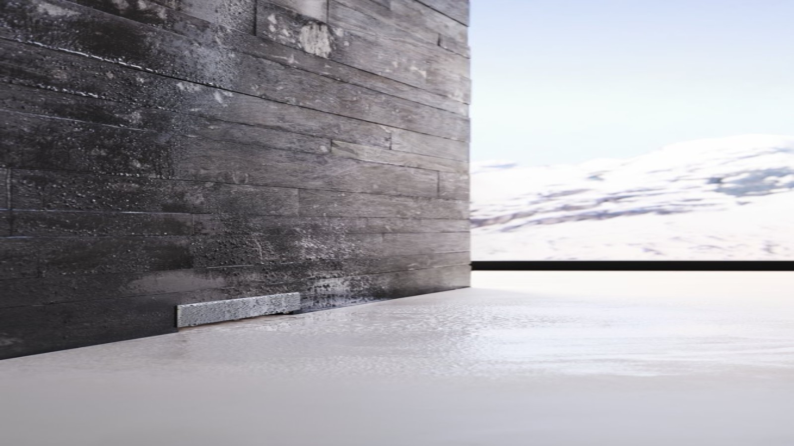 Į sieną įmontuotas latakas Į sieną įmontuotas latakas