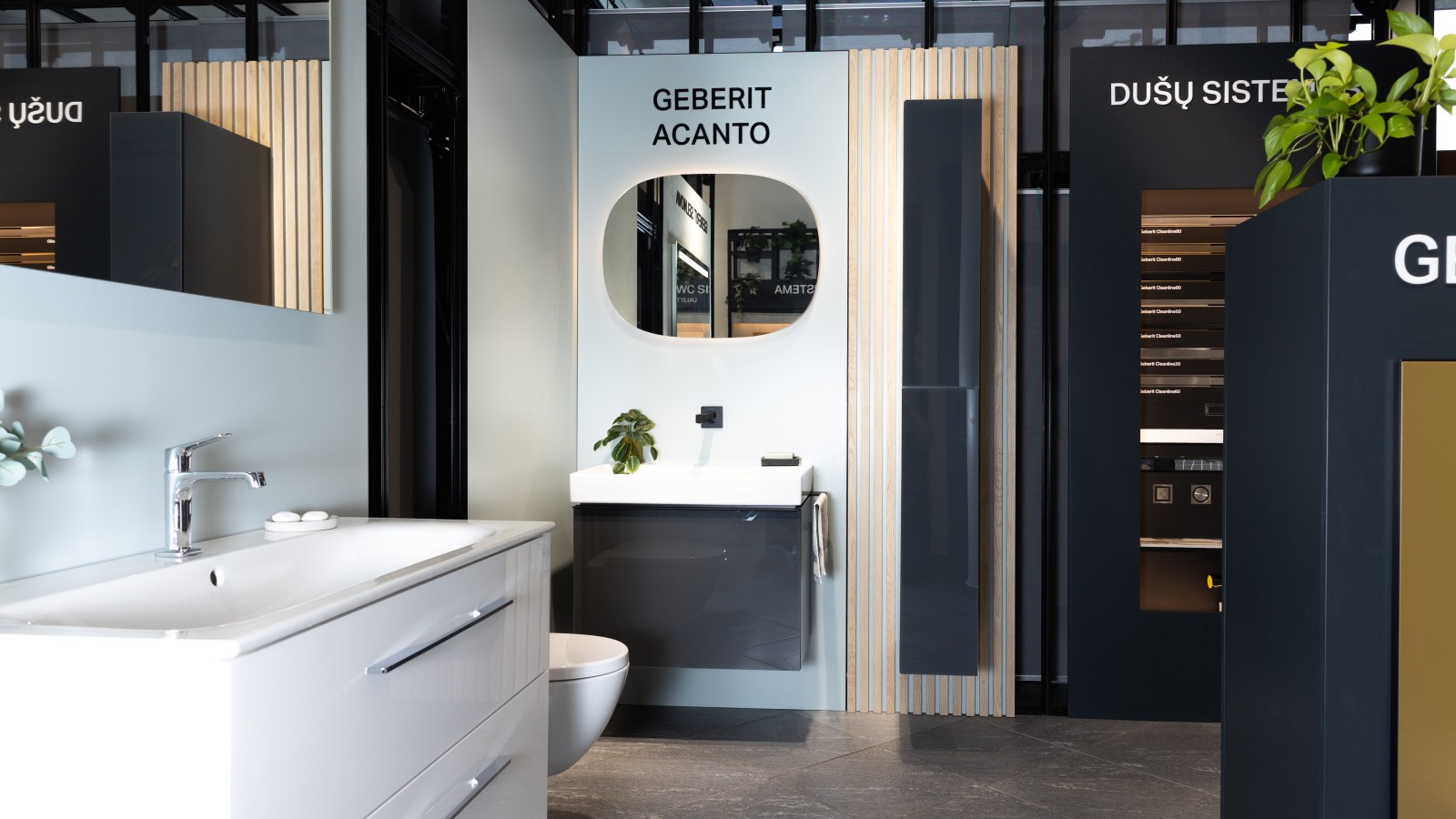 Geberit Acanto ir Selnova vonios kambario baldų serijos Geberit Acanto ir Selnova vonios kambario baldų serijos