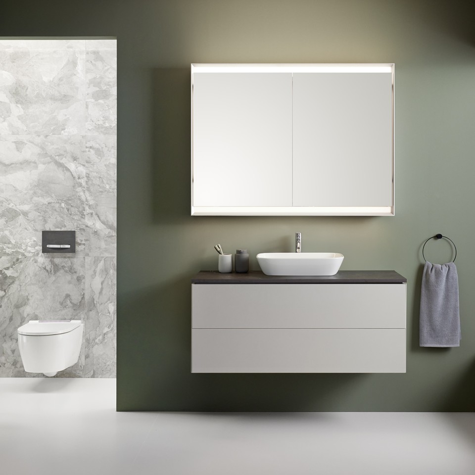 Daugiau erdvės, švaros ir lankstumo vonios kambaryje naudojant Geberit ONE produktus