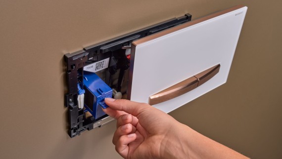 Geberit Sigma50 mygtukas su kvapų ištraukimo moduliu Geberit Sigma50 mygtukas su kvapų ištraukimo moduliu