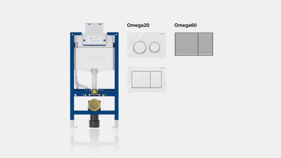 Geberit Omega vandens nuleidimo sistema
