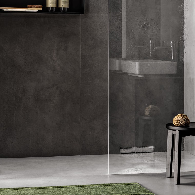 Dušo erdvė su potinkine sistema Dušo erdvė su potinkine sistema