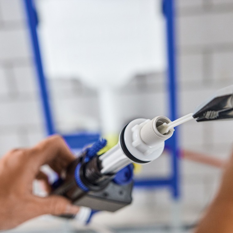 Geberit Type 323 vandens pripildymo mechanizmas su lengvai keičiamu filtru