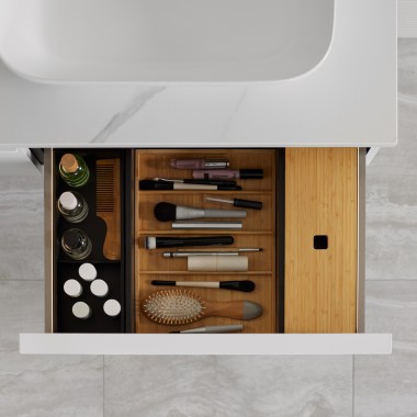Geberit iCon praustuvo spintelė be sifono išpjovos Geberit iCon praustuvo spintelė be sifono išpjovos