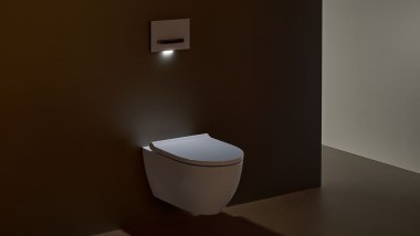 Geberit Sigma50 mygtukas su orientaciniu apšvietimu