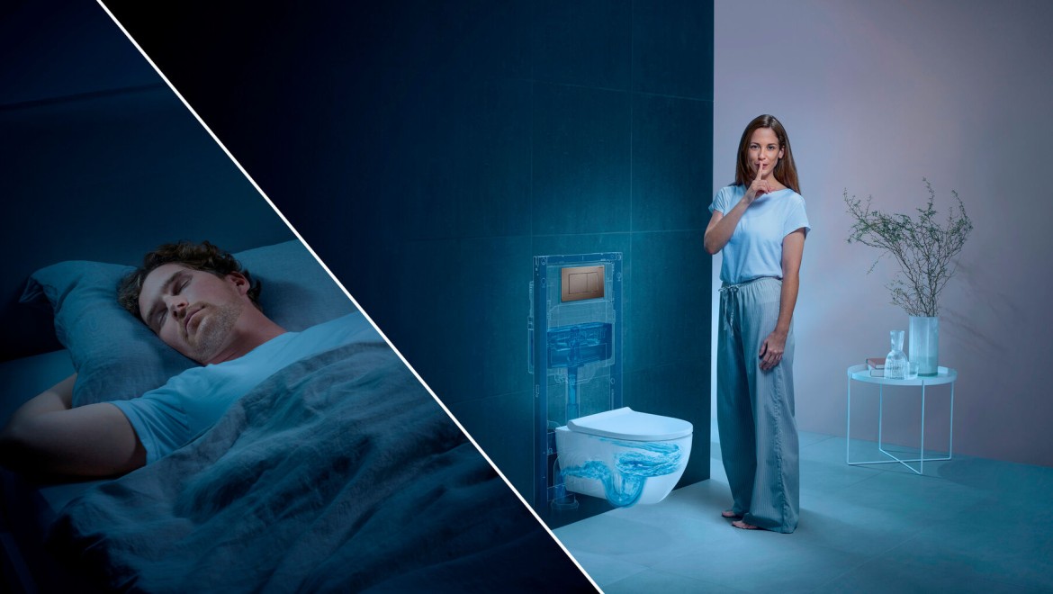 Geberit WC sistema: tylus nuplovimas