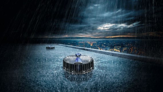 Geberit PE vamzdžių sistemos stogo lietaus nuotekoms