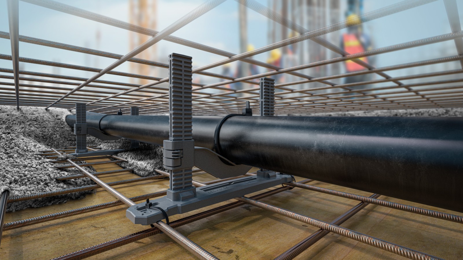 Geberit vamzdynų laikikliai ant perdangos Geberit vamzdynų laikikliai ant perdangos