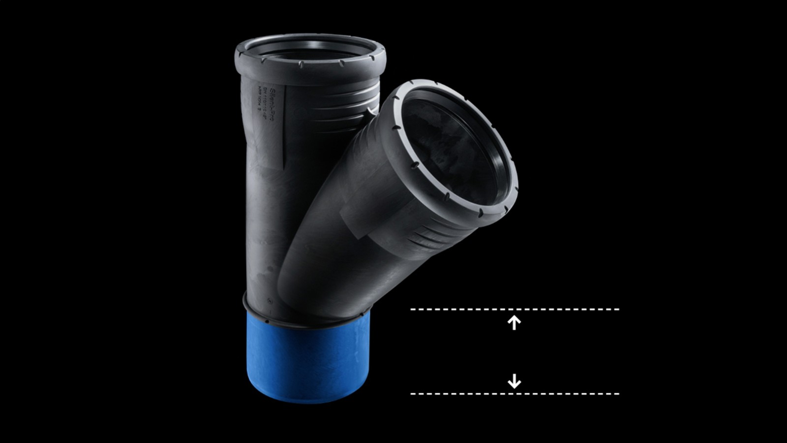 With Geberit Silent-Pro, the generously dimensioned insertion depth enhances connection reliability