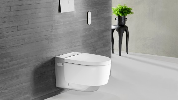 Chromuotas Geberit AquaClean Mera Comfort su Sigma