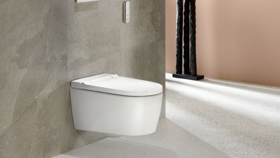 Geberit AquaClean WC puodas su bide ir apiplovimo purkštuku