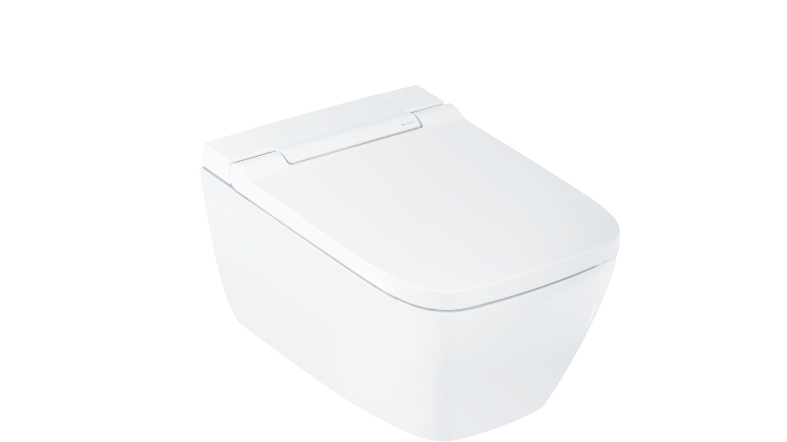 Geberit AquaClean Sela Square su baltu dekoratyviniu dangčiu