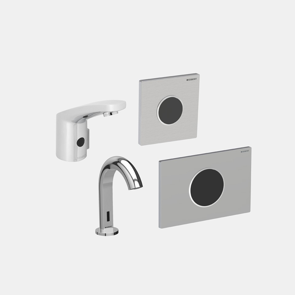 Įvairūs Geberit gaminiai (© Geberit) Įvairūs Geberit gaminiai (© Geberit)