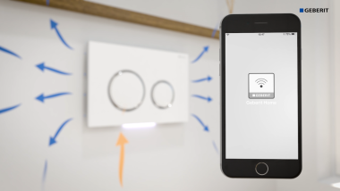 Geberit DuoFresh valdoma naudojant programą