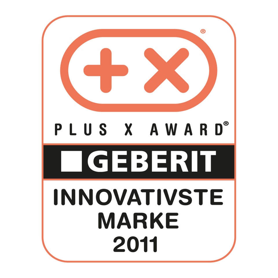 Plus X Award Geberit skirtas kaip daugiausiai inovacijų sukūrusiam prekių ženklui