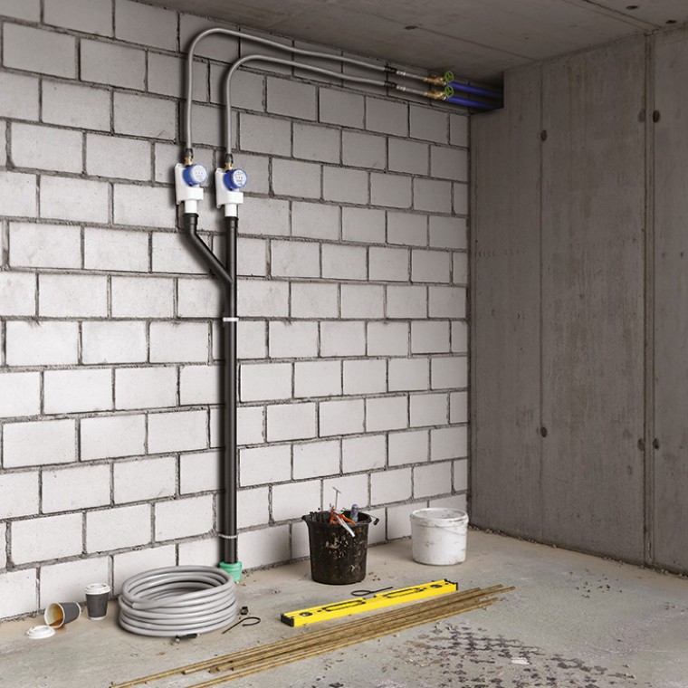 Didelis, iš dalies statomas, pastatų kompleksas su viena geriamojo vandens tiekimo sistema Didelis, iš dalies statomas, pastatų kompleksas su viena geriamojo vandens tiekimo sistema