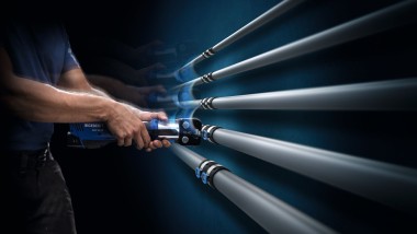 Hand-operated pressing pliers for Geberit FlowFit for dimensions d16 to d40