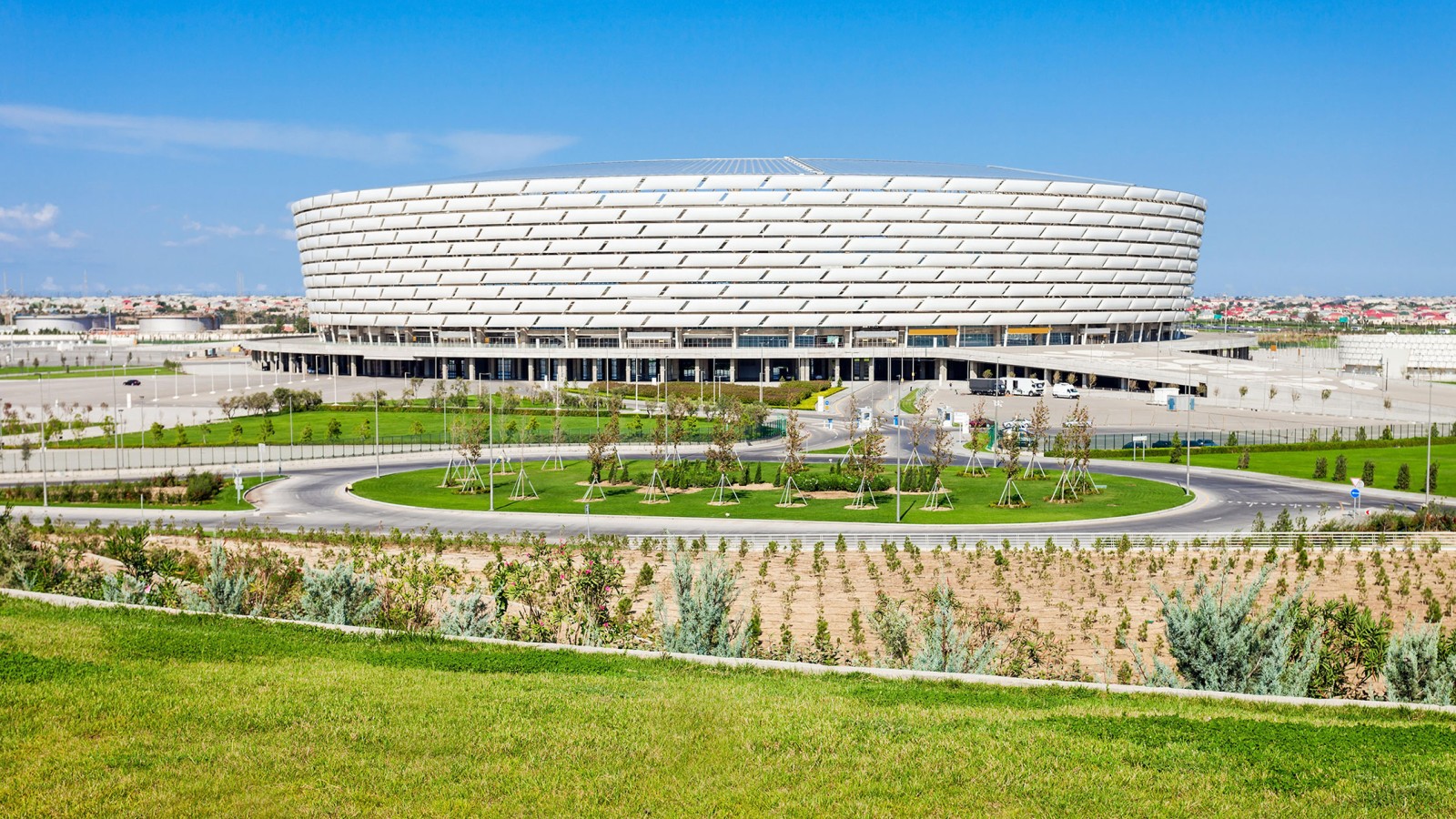 Baku olimpinis stadionas, Baku, Azerbaidžanas (© Andrey Khrobostov / Alamy Stock Photo)