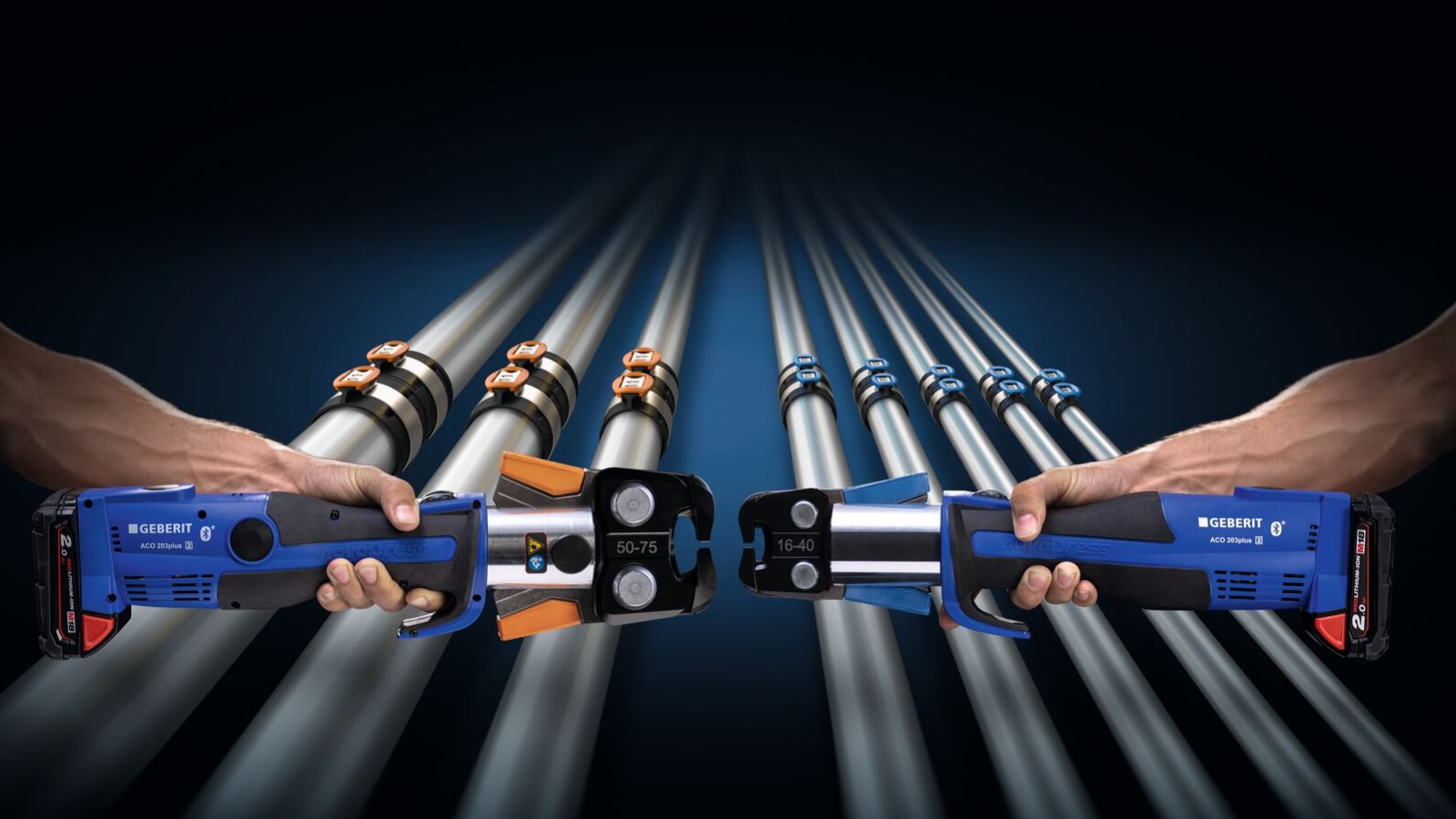 Dėl ryškių oranžinio ir mėlyno presavimo replių atspalvių jų supainiojimas tarpusavyje tampa mažai tikėtinas.