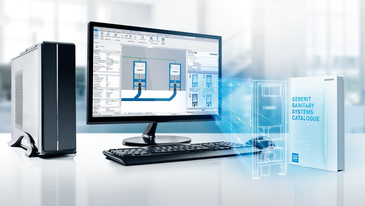 Naujausias BIM įskiepis per tiesioginį prisijungimą prie Geberit informacijos apie gaminius valdymo sistemos Naujausias BIM įskiepis per tiesioginį prisijungimą prie Geberit informacijos apie gaminius valdymo sistemos