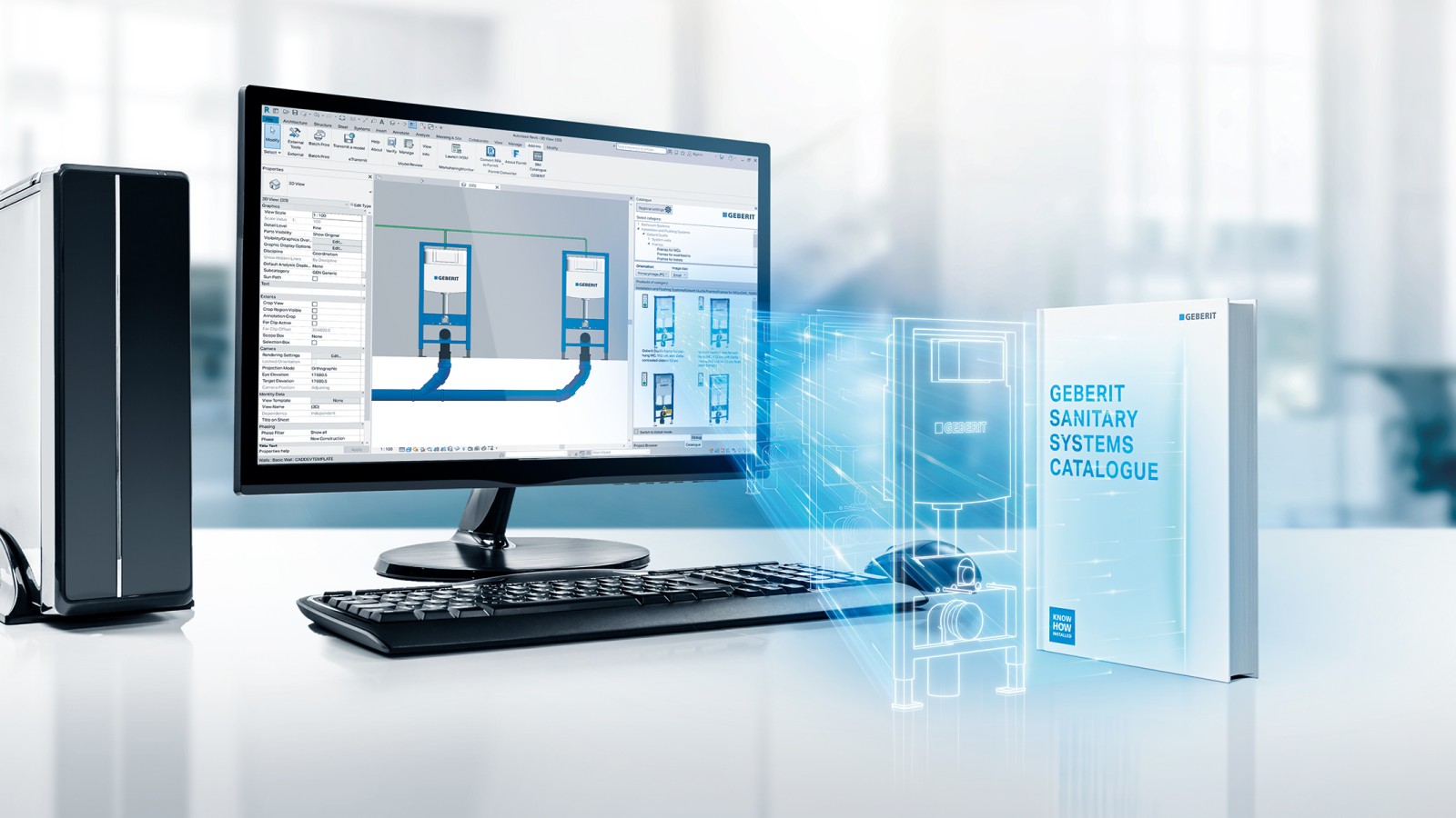 Naujausias BIM įskiepis per tiesioginį prisijungimą prie Geberit informacijos apie gaminius valdymo sistemos Naujausias BIM įskiepis per tiesioginį prisijungimą prie Geberit informacijos apie gaminius valdymo sistemos