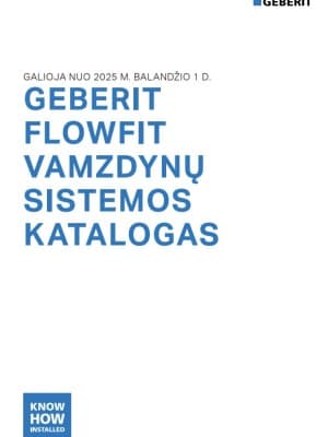 Geberit FlowFit kainynas Geberit FlowFit kainynas