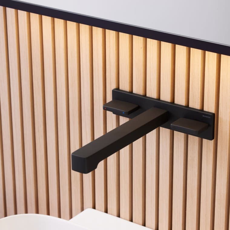 Maišytuvas Geberit ONE, montuojamas iš sienos, juodos matinės spalvos Maišytuvas Geberit ONE, montuojamas iš sienos, juodos matinės spalvos