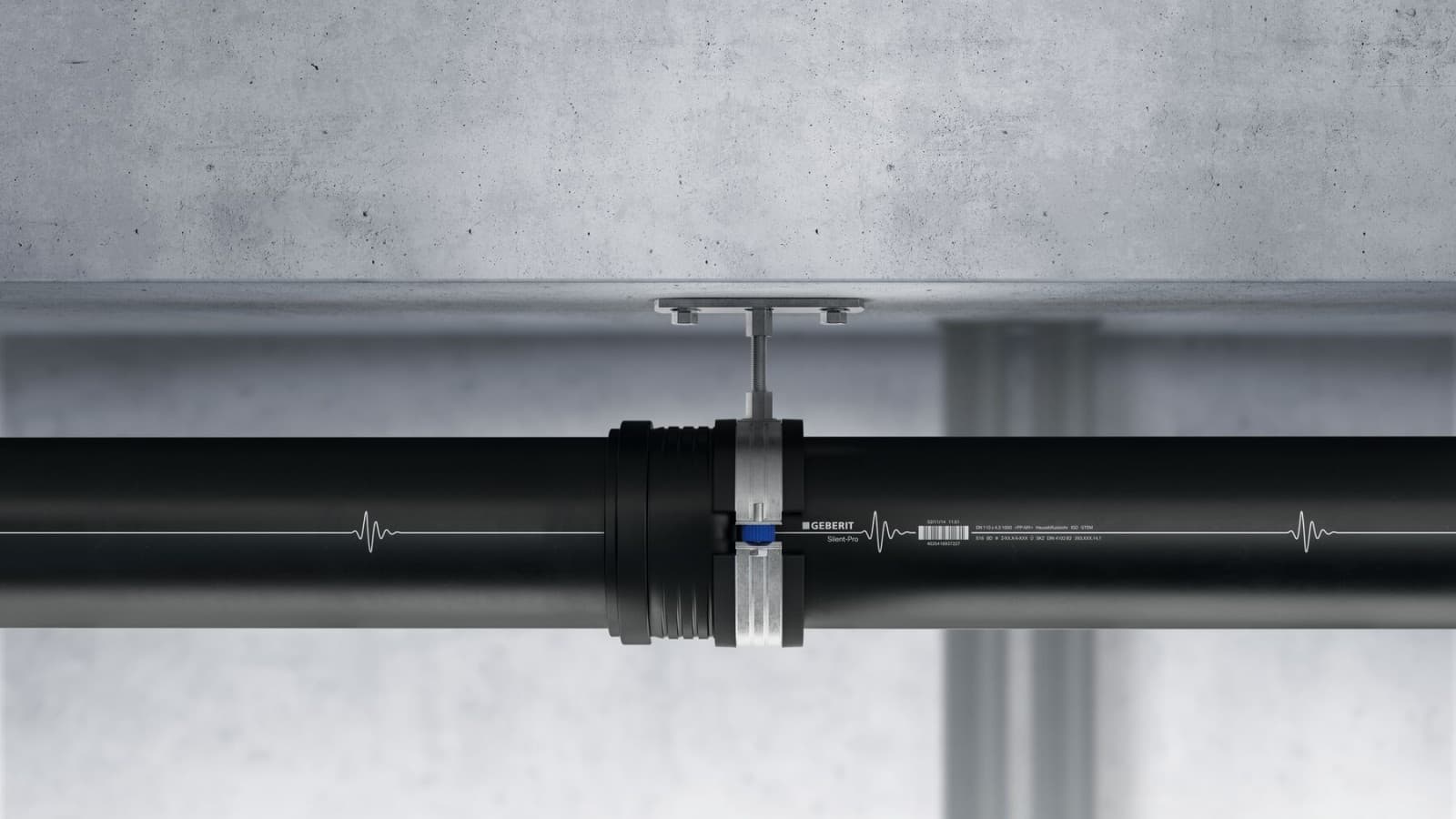 Daugiabučio namo skerspjūvis su Geberit nuotekų šalinimo sistemomis Daugiabučio namo skerspjūvis su Geberit nuotekų šalinimo sistemomis
