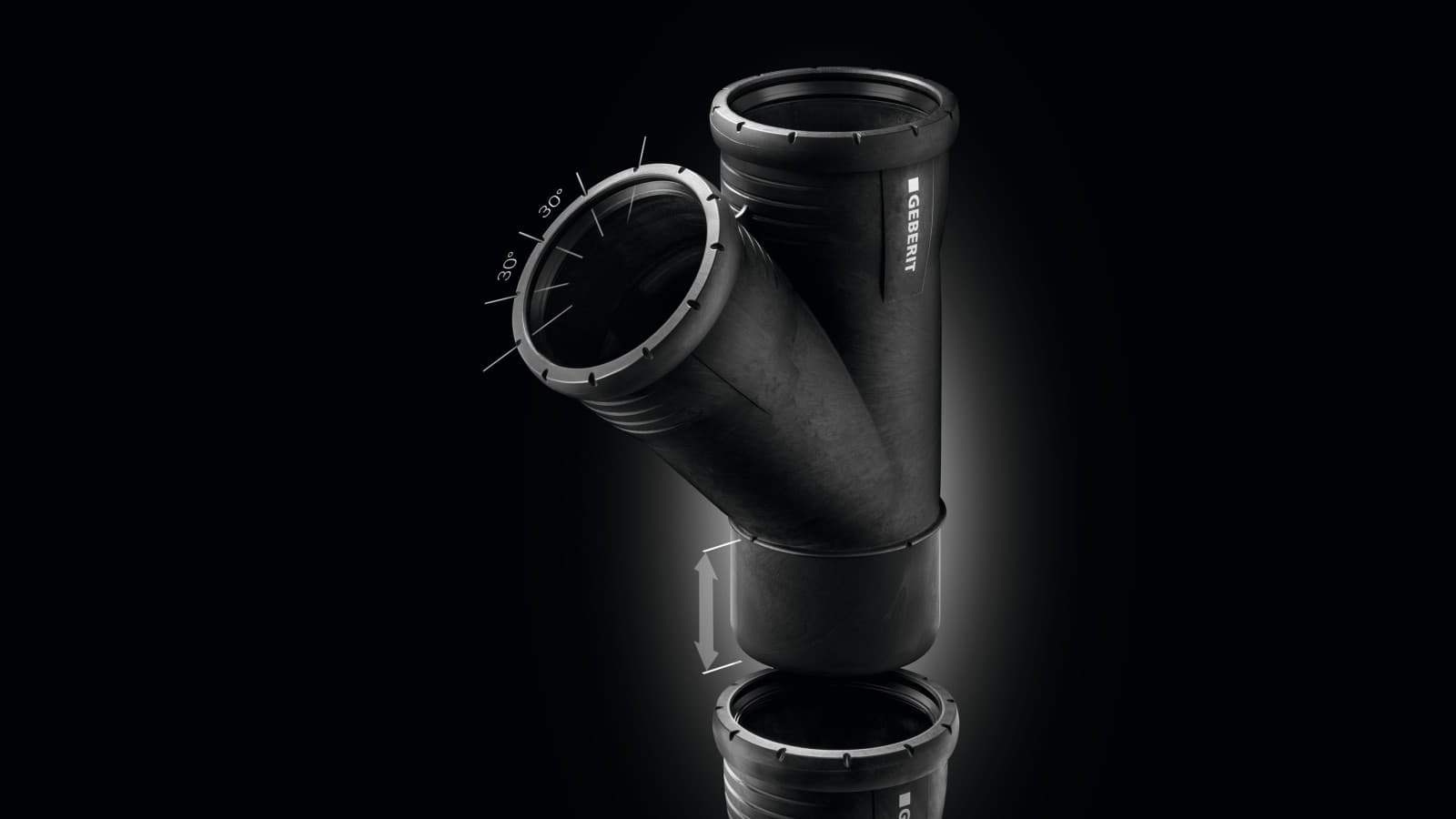 The Geberit Silent-Pro sound-insulated drainage plug-in system is designed for safe and straightforward installation The Geberit Silent-Pro sound-insulated drainage plug-in system is designed for safe and straightforward installation