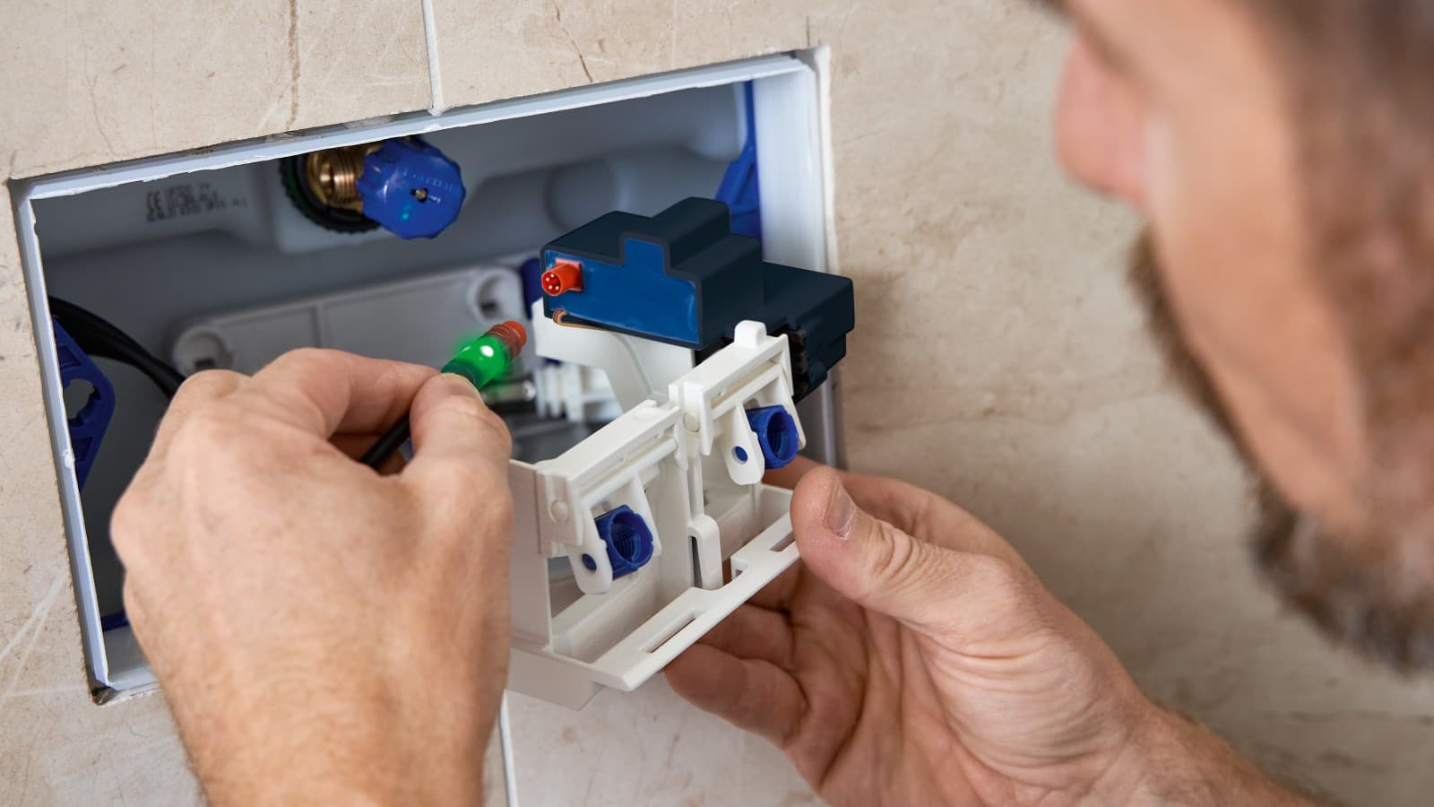 Geberit HS05 higieninis vandens nuleidimo modulis (© Geberit) Geberit HS05 higieninis vandens nuleidimo modulis (© Geberit)